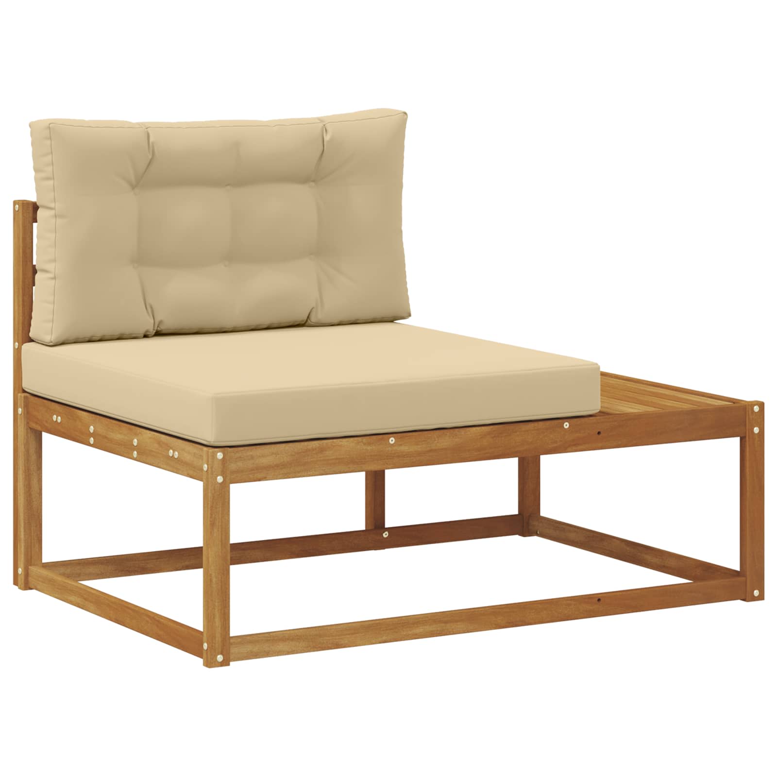 Set vanjskih sofa s jastukom Prirodna i bež