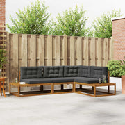 Set vanjskih sofa Prirodna i antracit