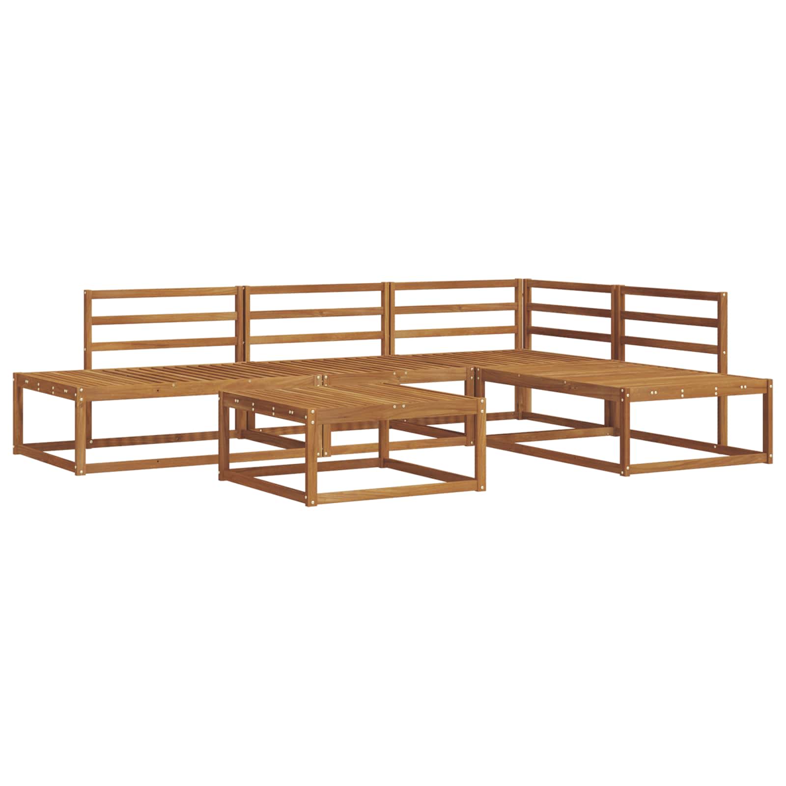 Set vanjskih sofa Prirodna Čvrsto drvo akacije