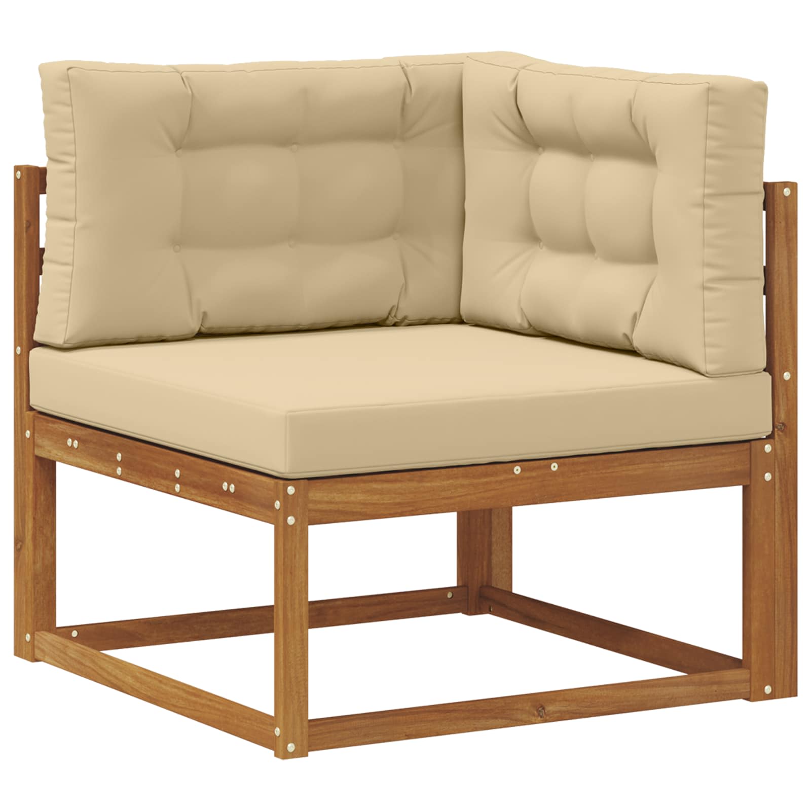 Set vanjskih sofa Prirodna i bež