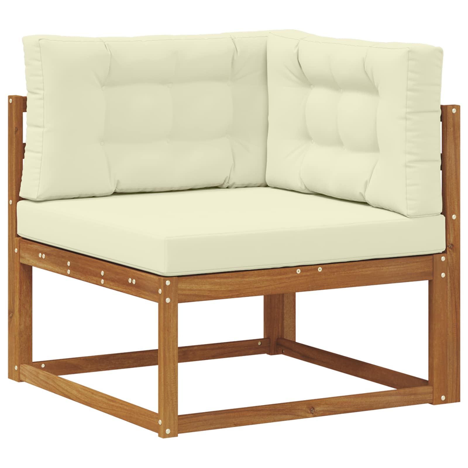 Set vanjskih sofa s jastukom 10 pcs Prirodna i krem