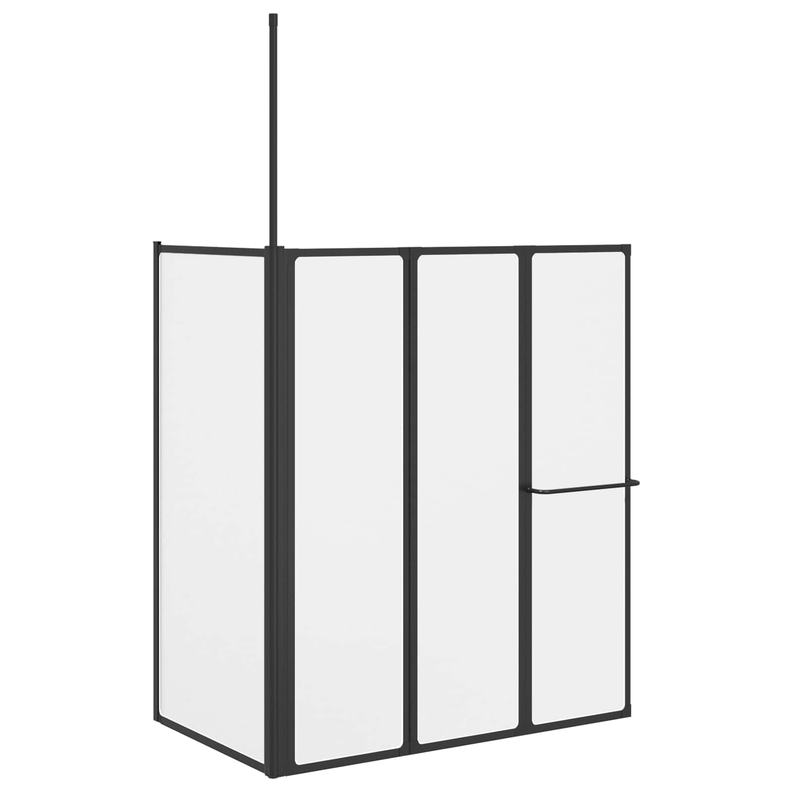 Tuš paravan Bijelo 120 x 70 x 137 cm Aluminij