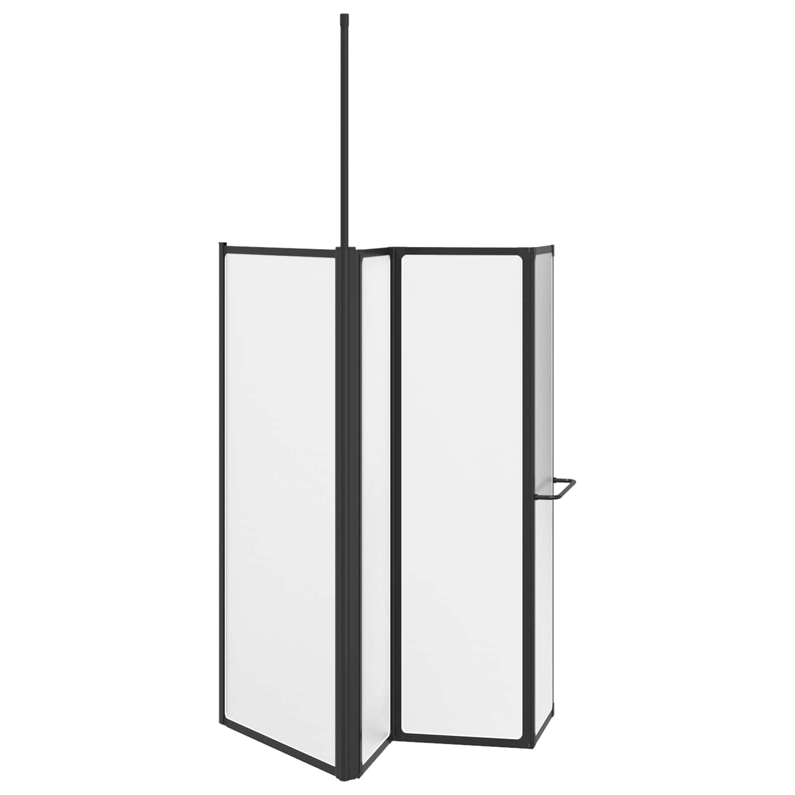 Tuš paravan Bijelo 120 x 70 x 137 cm Aluminij