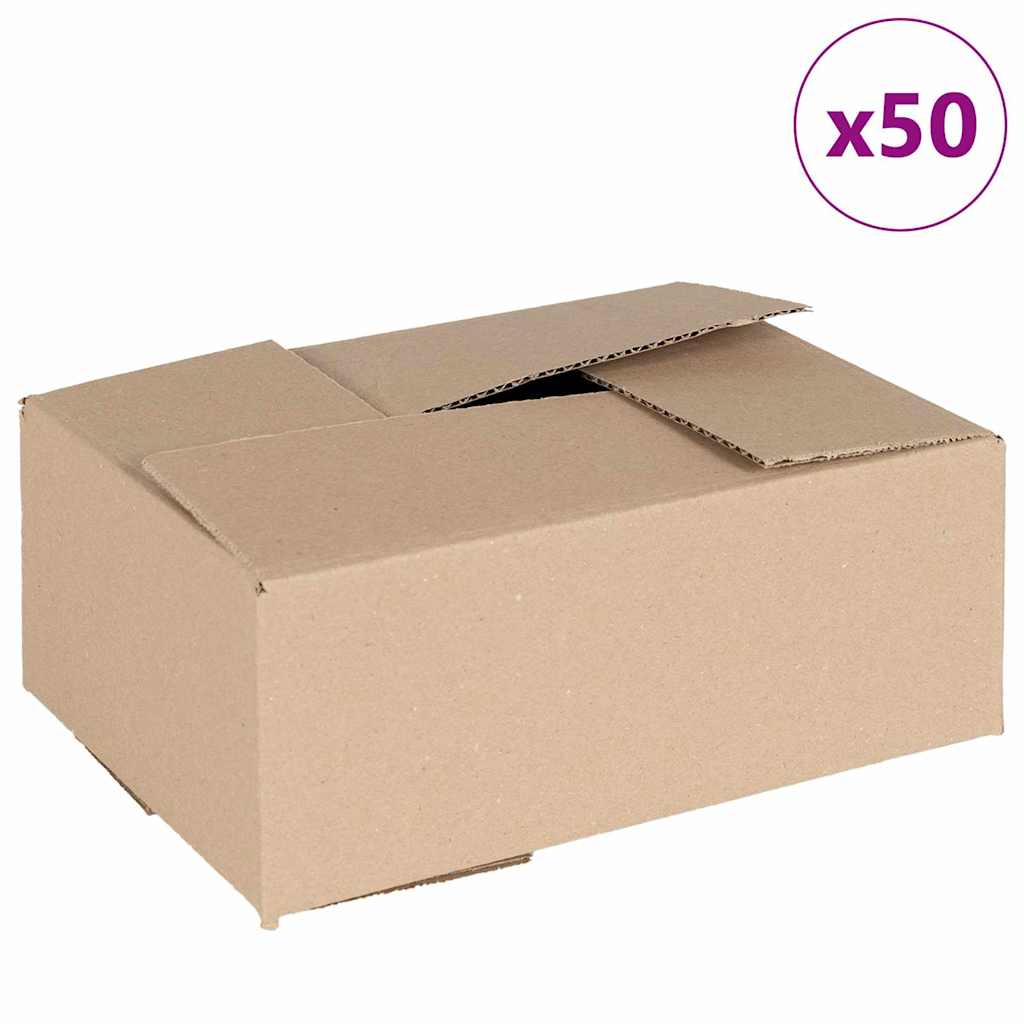 Preklopna kutija 50 pcs Prirodna 25 x 17,5 x 10 cm Karton