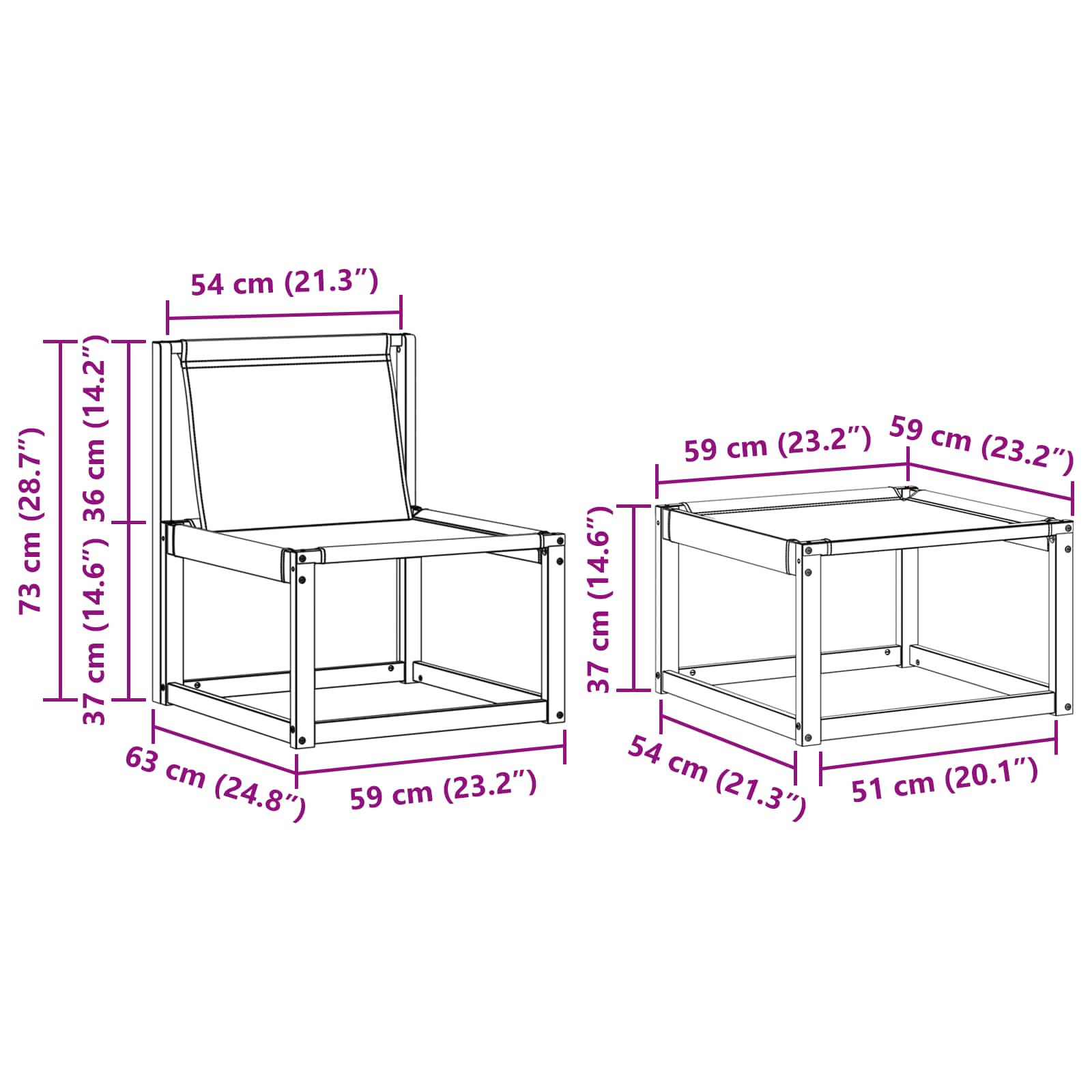 Set vanjskih sofa s jastukom 4 pcs Prirodna i svijetlo siva