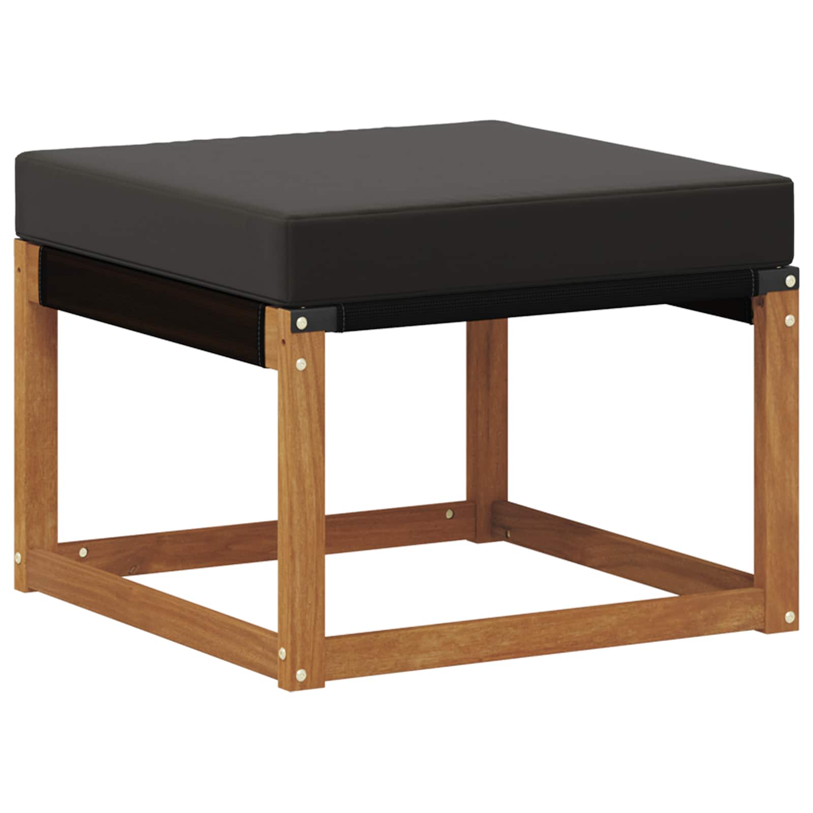 Set vanjskih sofa s jastukom 4 pcs Prirodna i crna