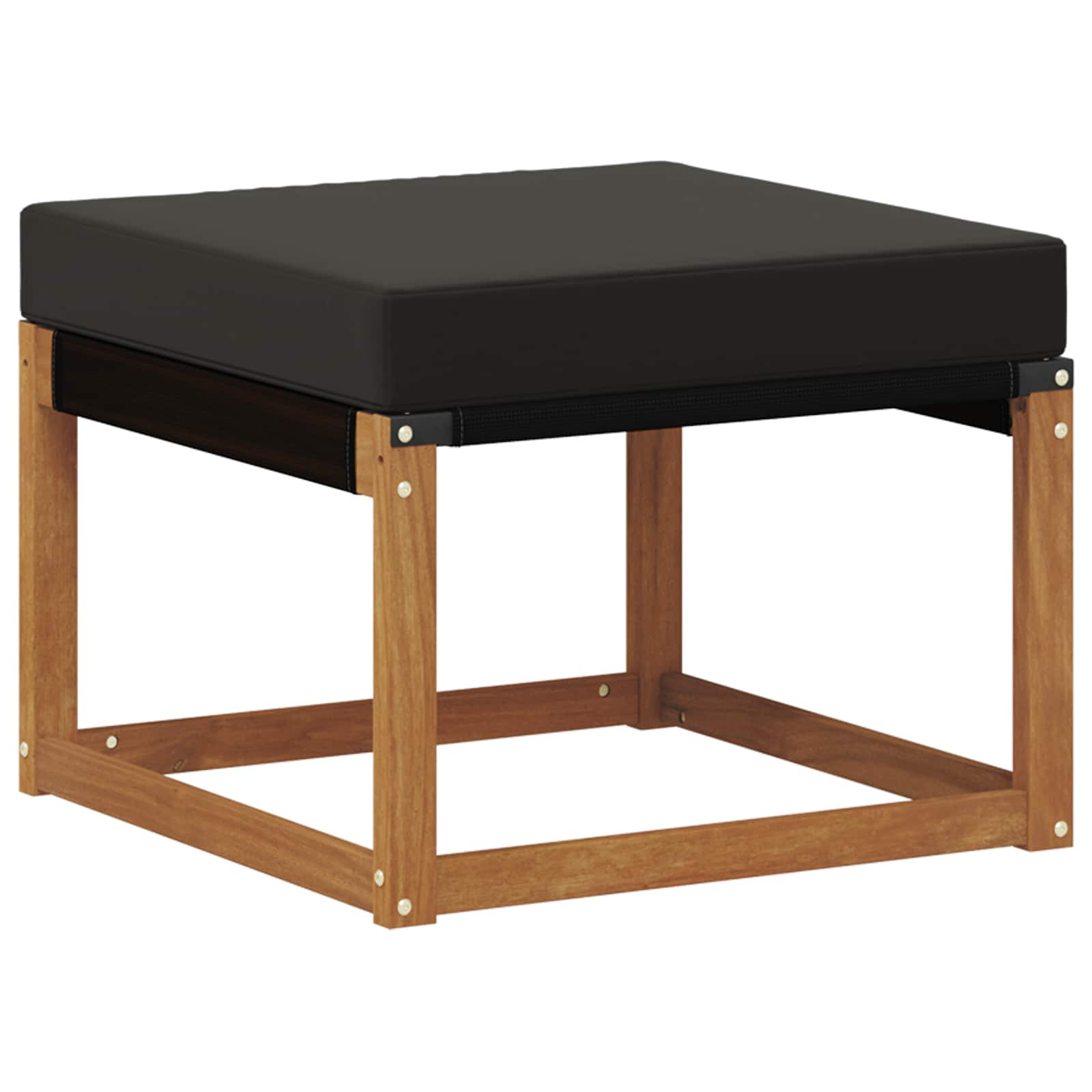 Set vanjskih sofa s jastukom 9 pcs Prirodna i crna