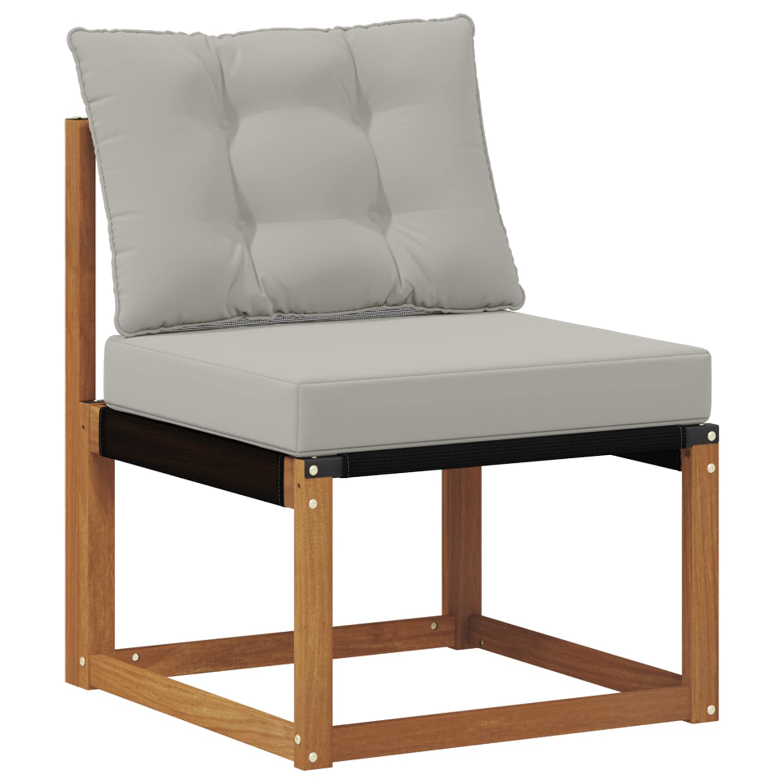 Set vanjskih sofa s jastukom 10 pcs Prirodna i svijetlo siva