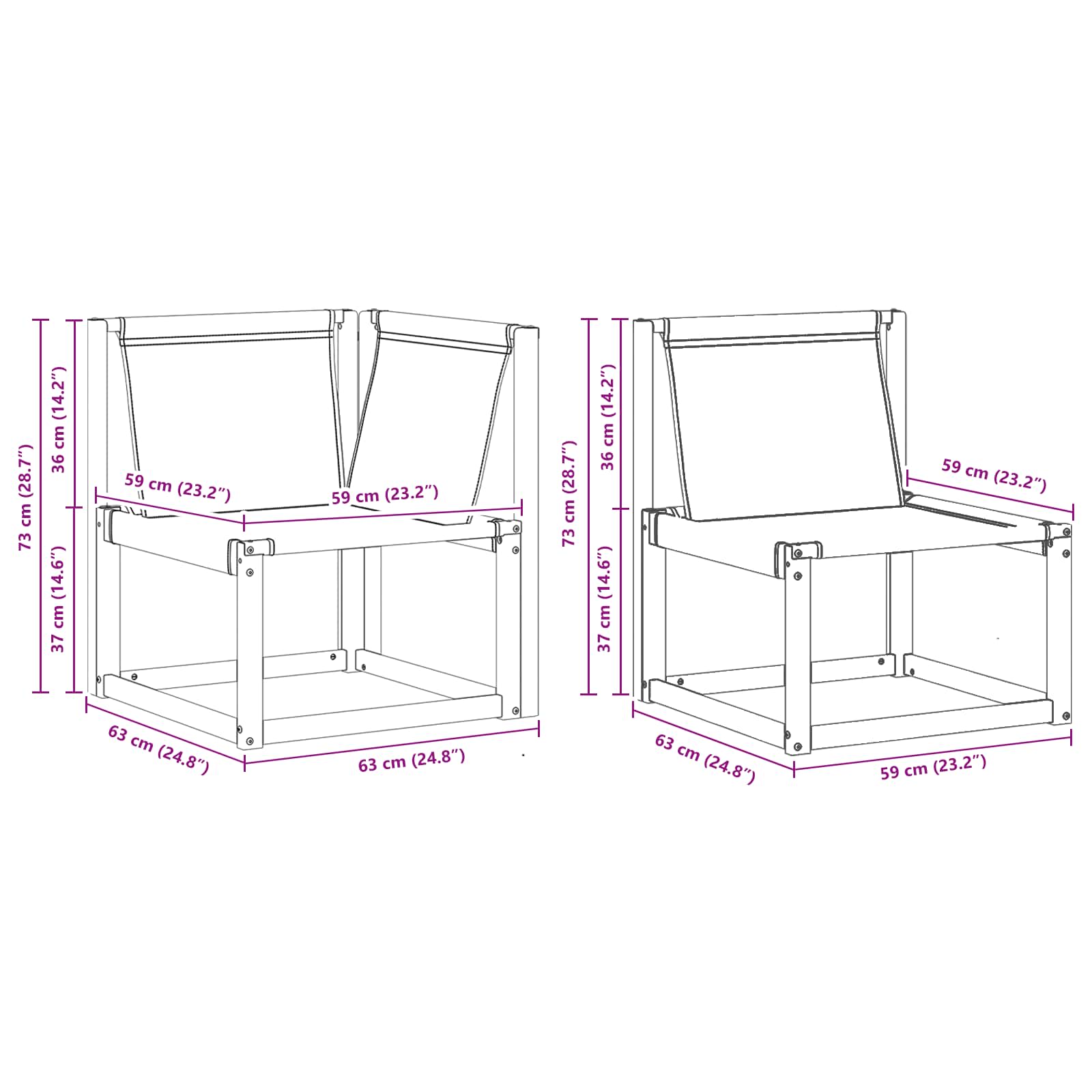 Set vanjskih sofa s jastukom 11 pcs Prirodna i krem