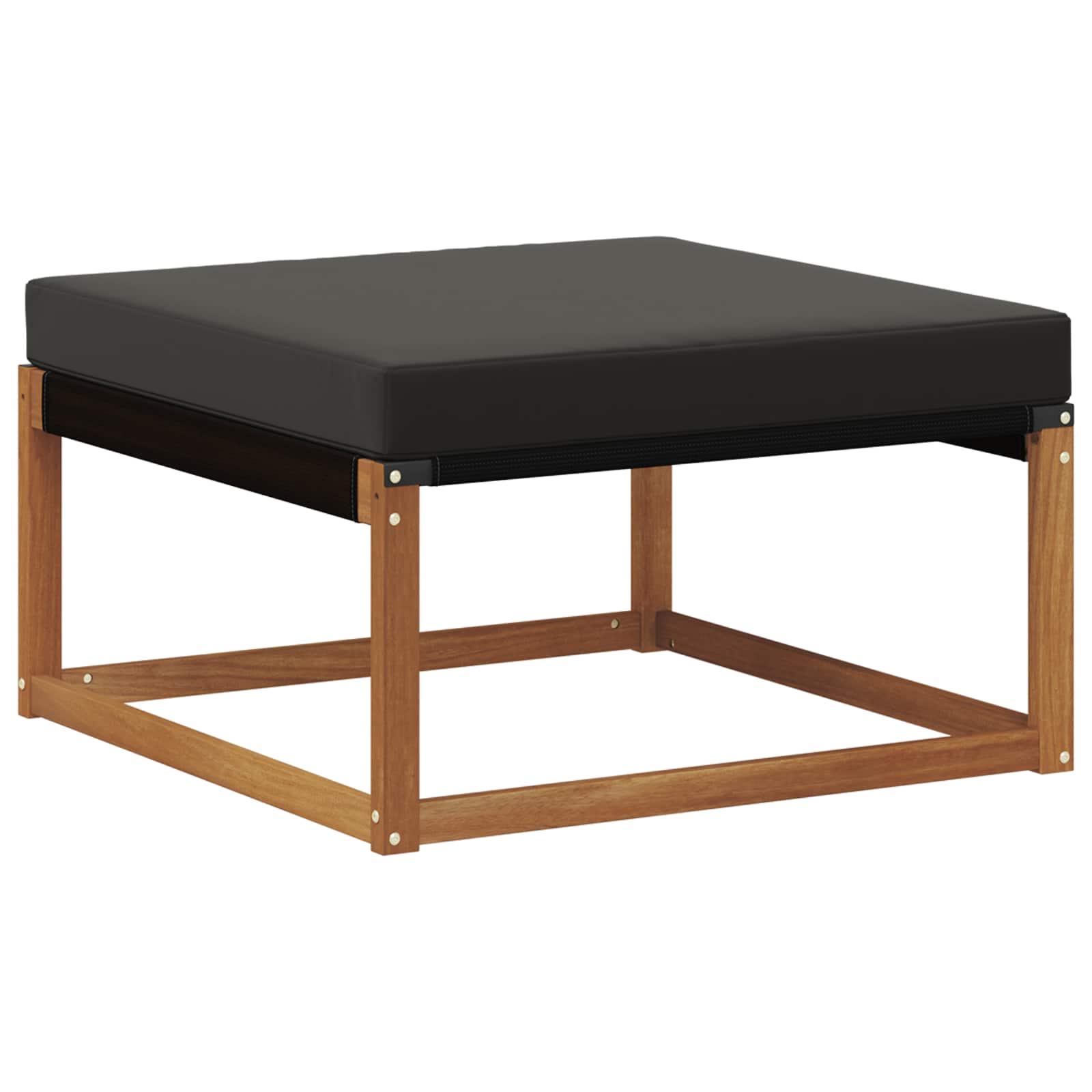 Set vanjskih sofa s jastukom 4 pcs Prirodna i crna