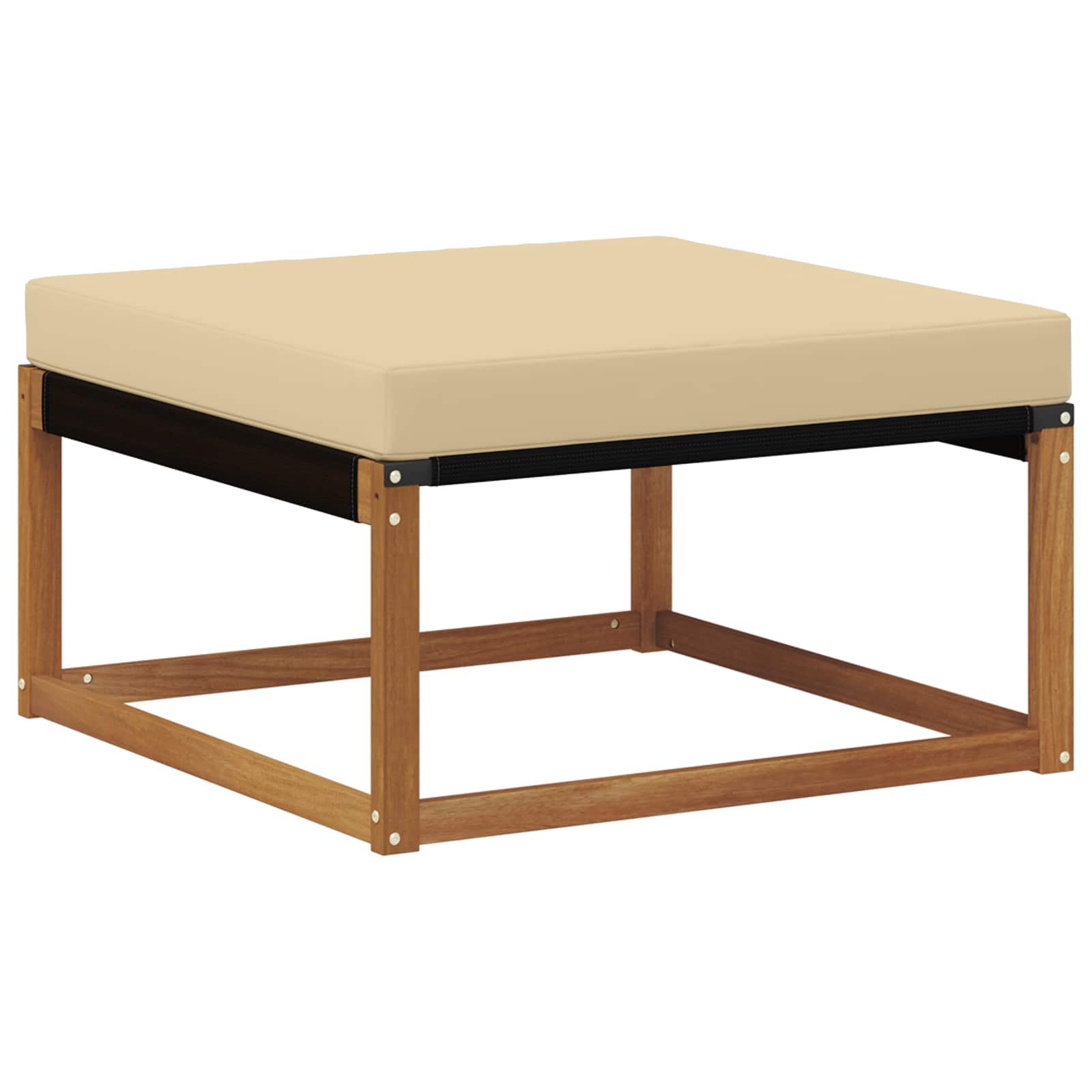 Set vanjskih sofa 22 pcs Prirodna i bež Čvrsto drvo akacije