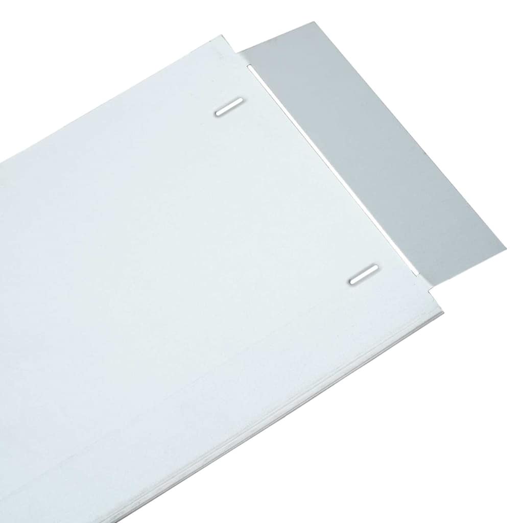 Rubnjaci za travnjak 20 pcs Srebrno 100 x 25 x 0,07 cm