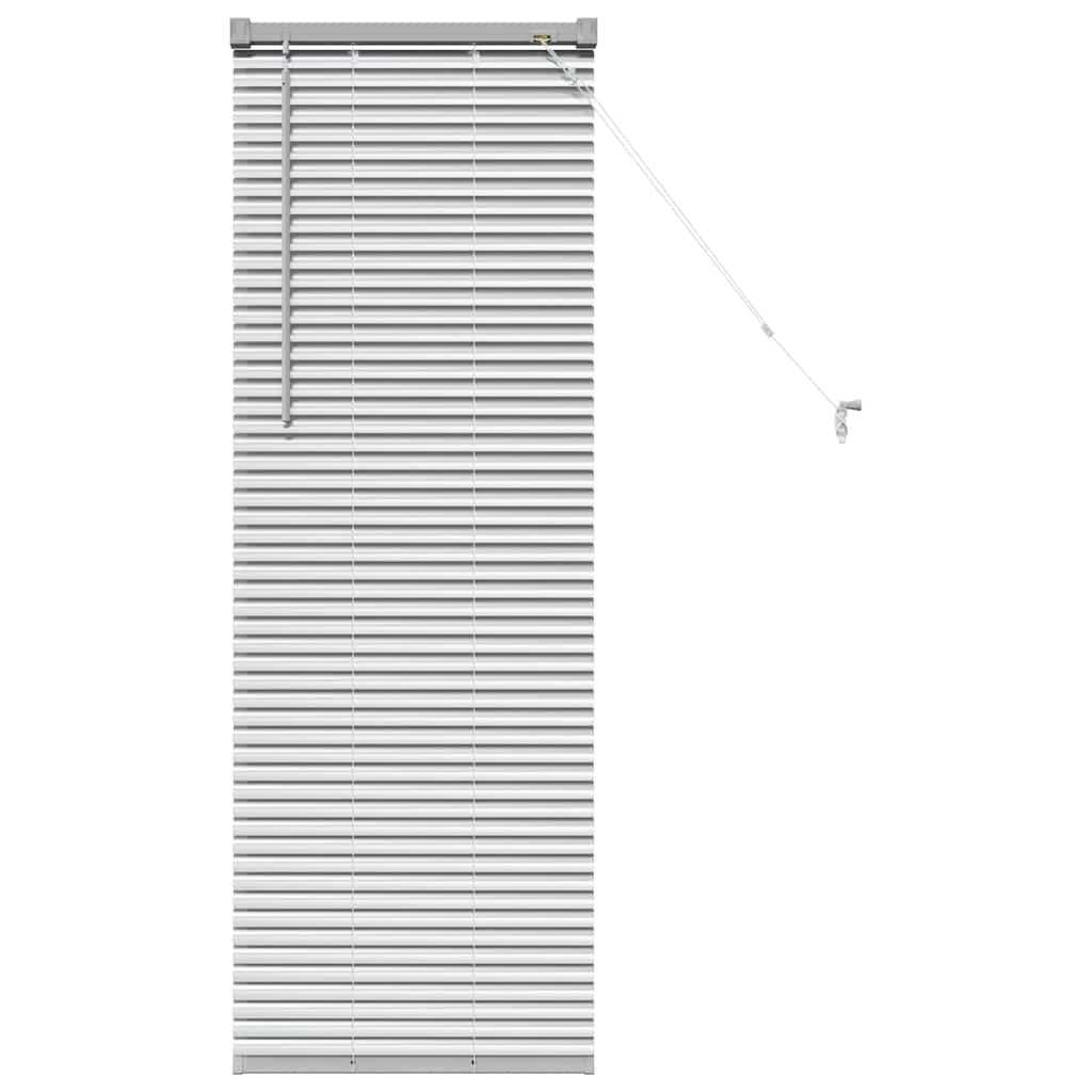 Venecijanski zastore Srebrno 130 x 40 cm Aluminij
