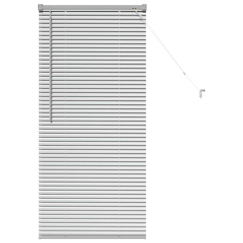 Venecijanski zastore Srebrno 130 x 55 cm Aluminij