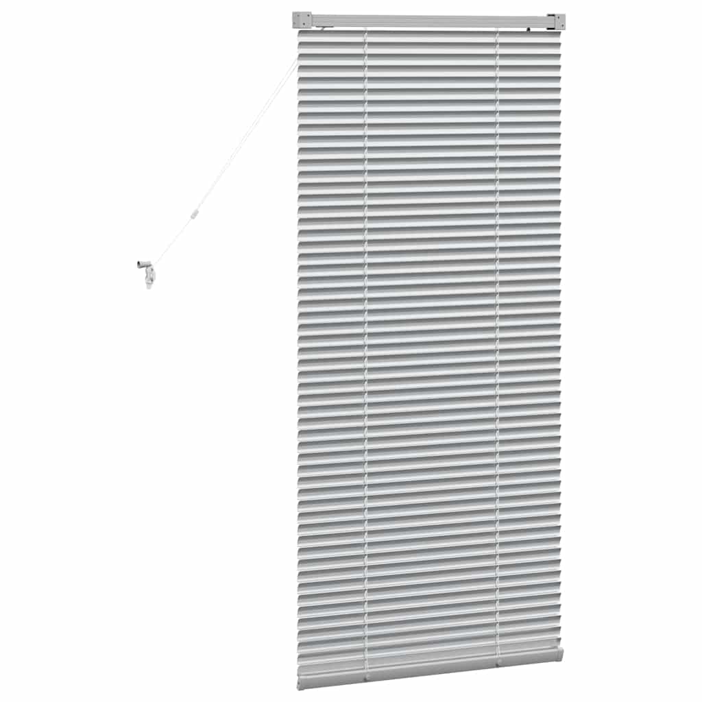 Venecijanski zastore Srebrno 130 x 65 cm Aluminij