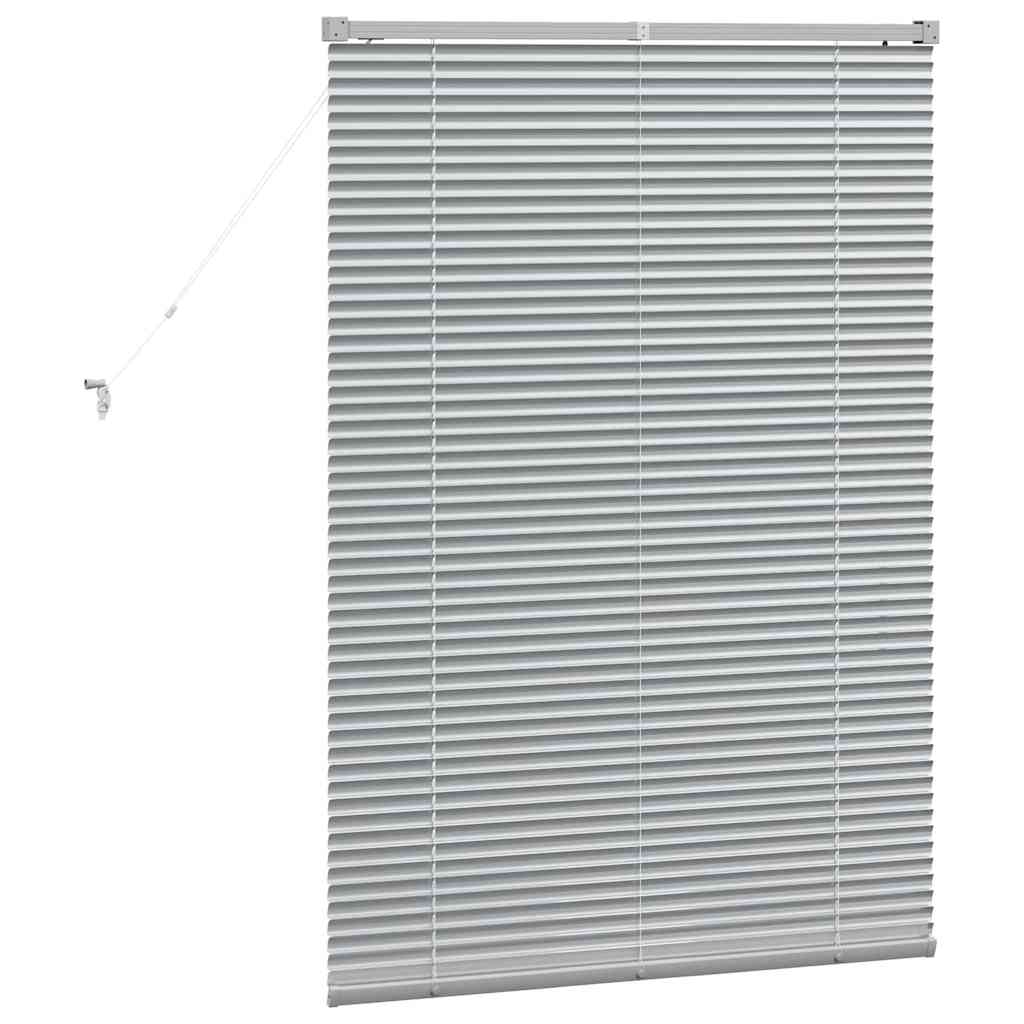 Venecijanski zastore Srebrno 130 x 90 cm Aluminij