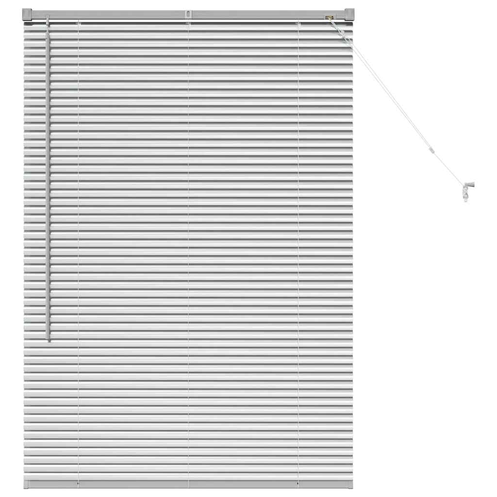 Venecijanski zastore Srebrno 130 x 90 cm Aluminij