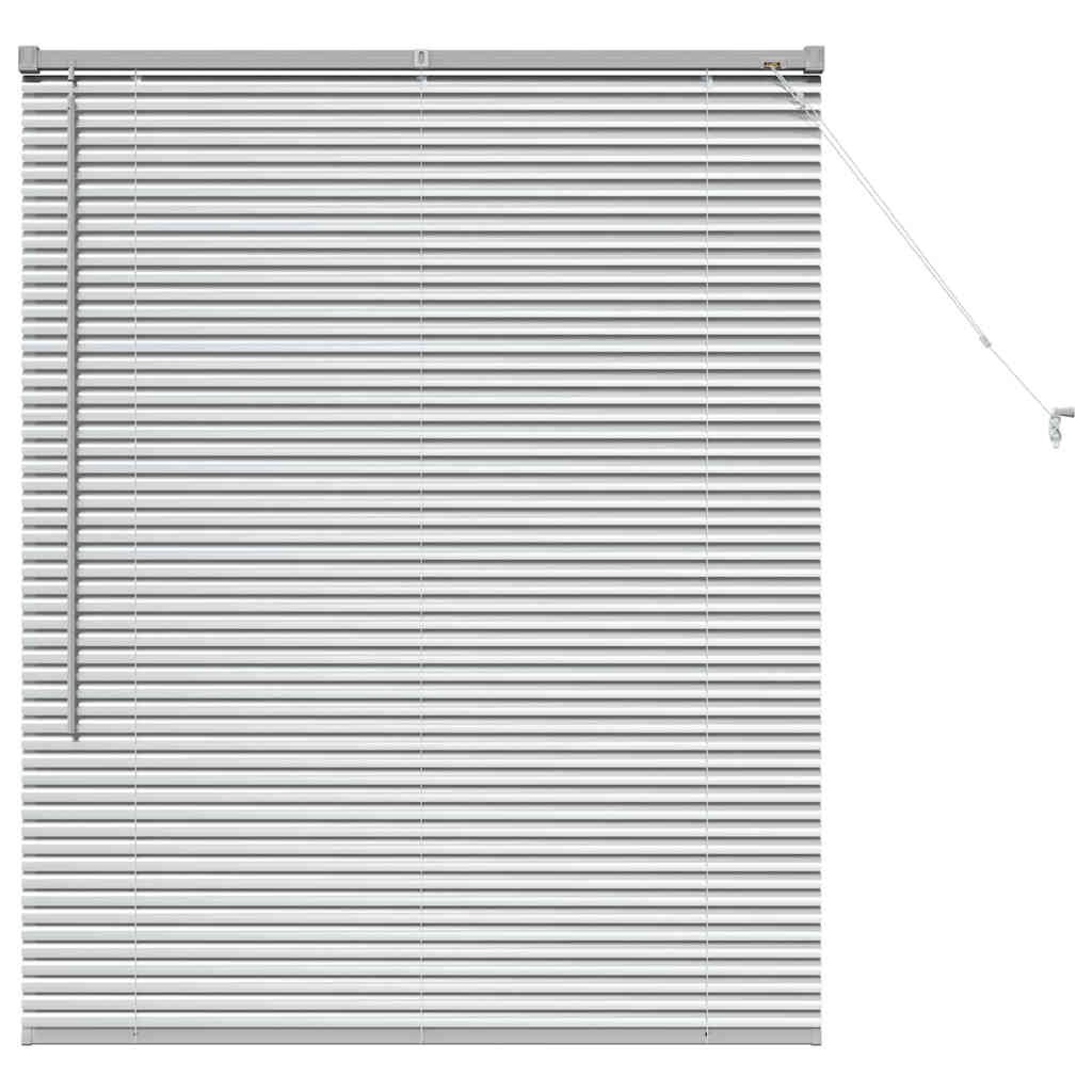 Venecijanski zastore Srebrno 130 x 105 cm Aluminij