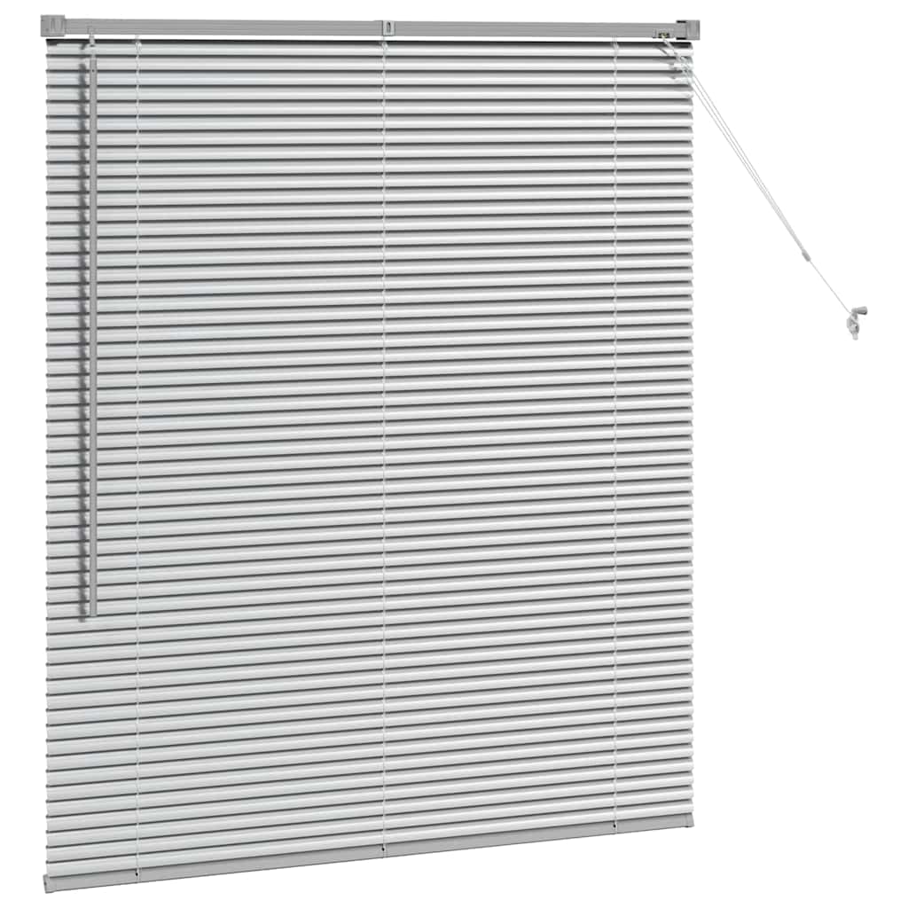 Venecijanski zastore Srebrno 130 x 110 cm Aluminij