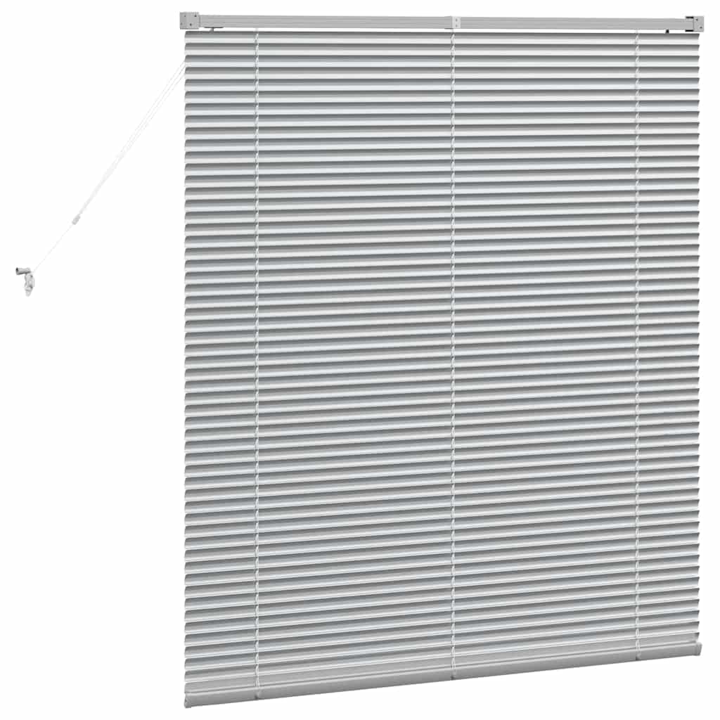 Venecijanski zastore Srebrno 130 x 110 cm Aluminij