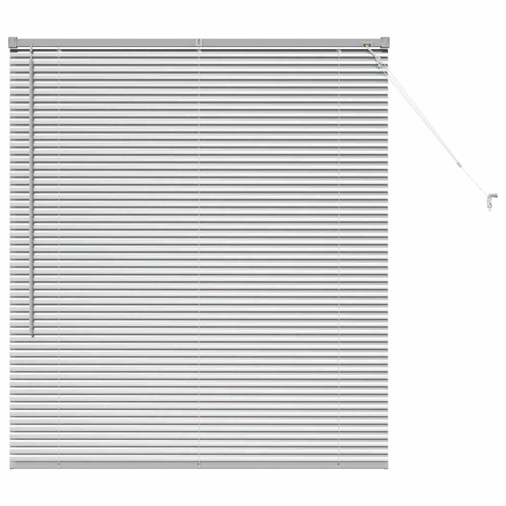 Venecijanski zastore Srebrno 130 x 110 cm Aluminij