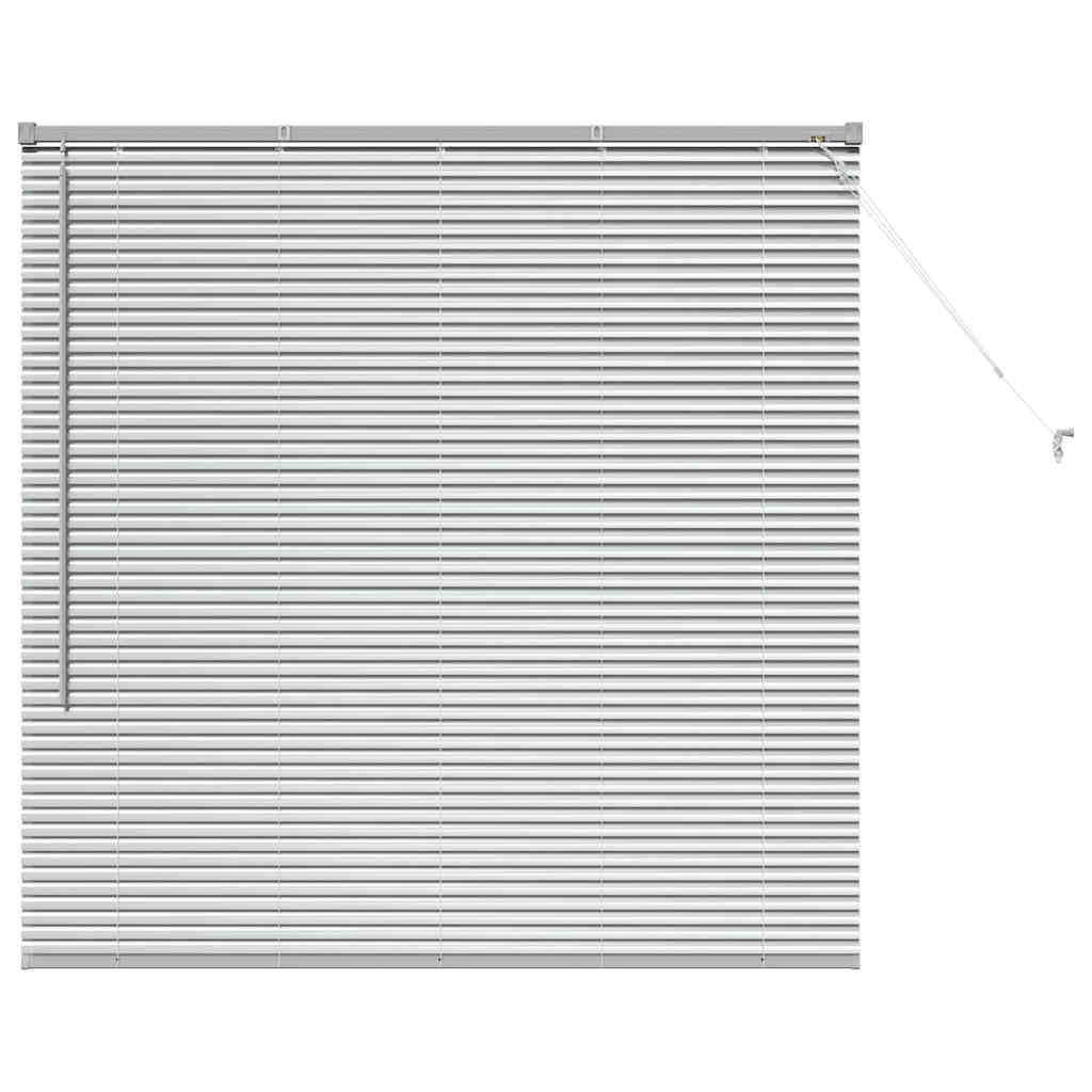 Venecijanski zastore Srebrno 130 x 135 cm Aluminij