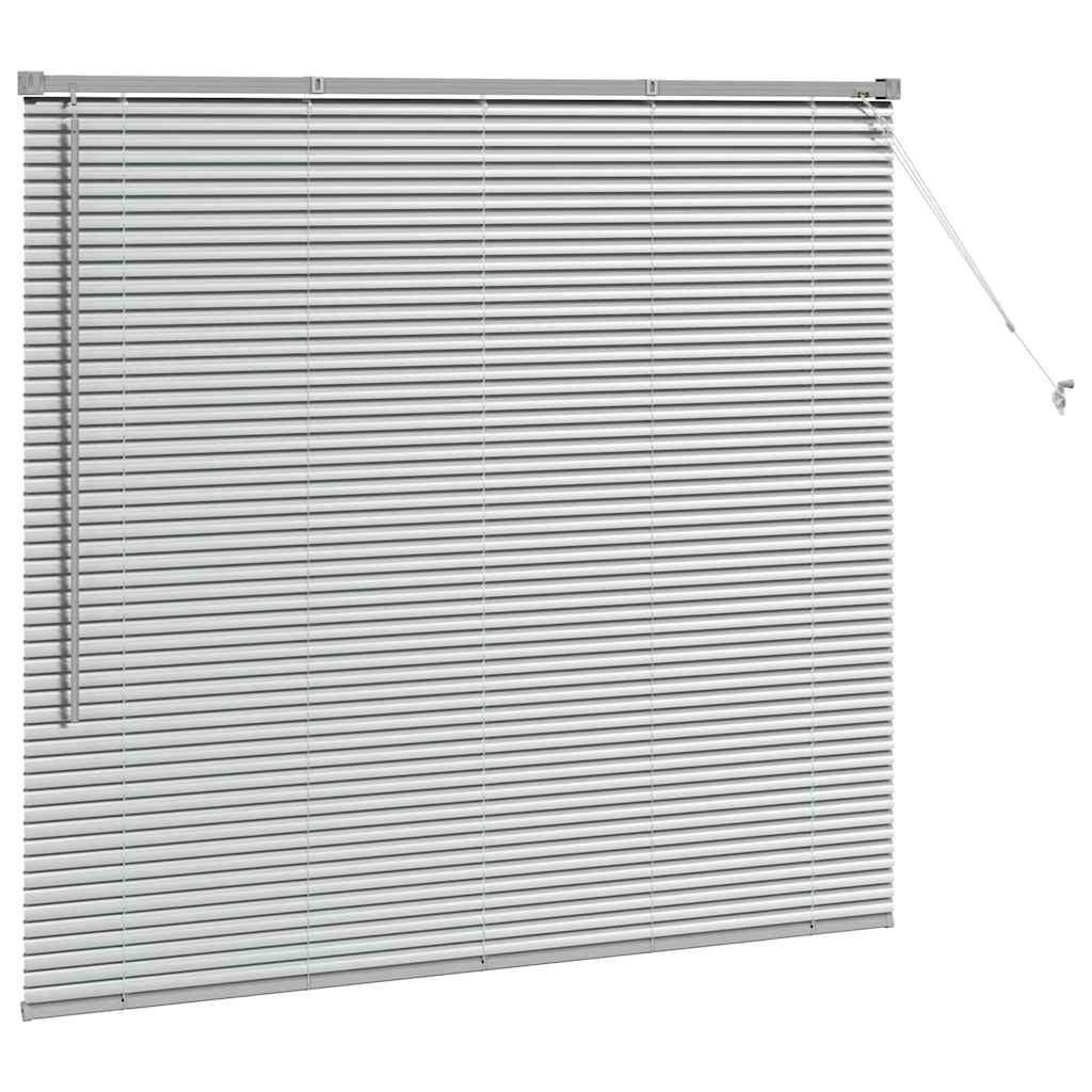 Venecijanski zastore Srebrno 130 x 145 cm Aluminij