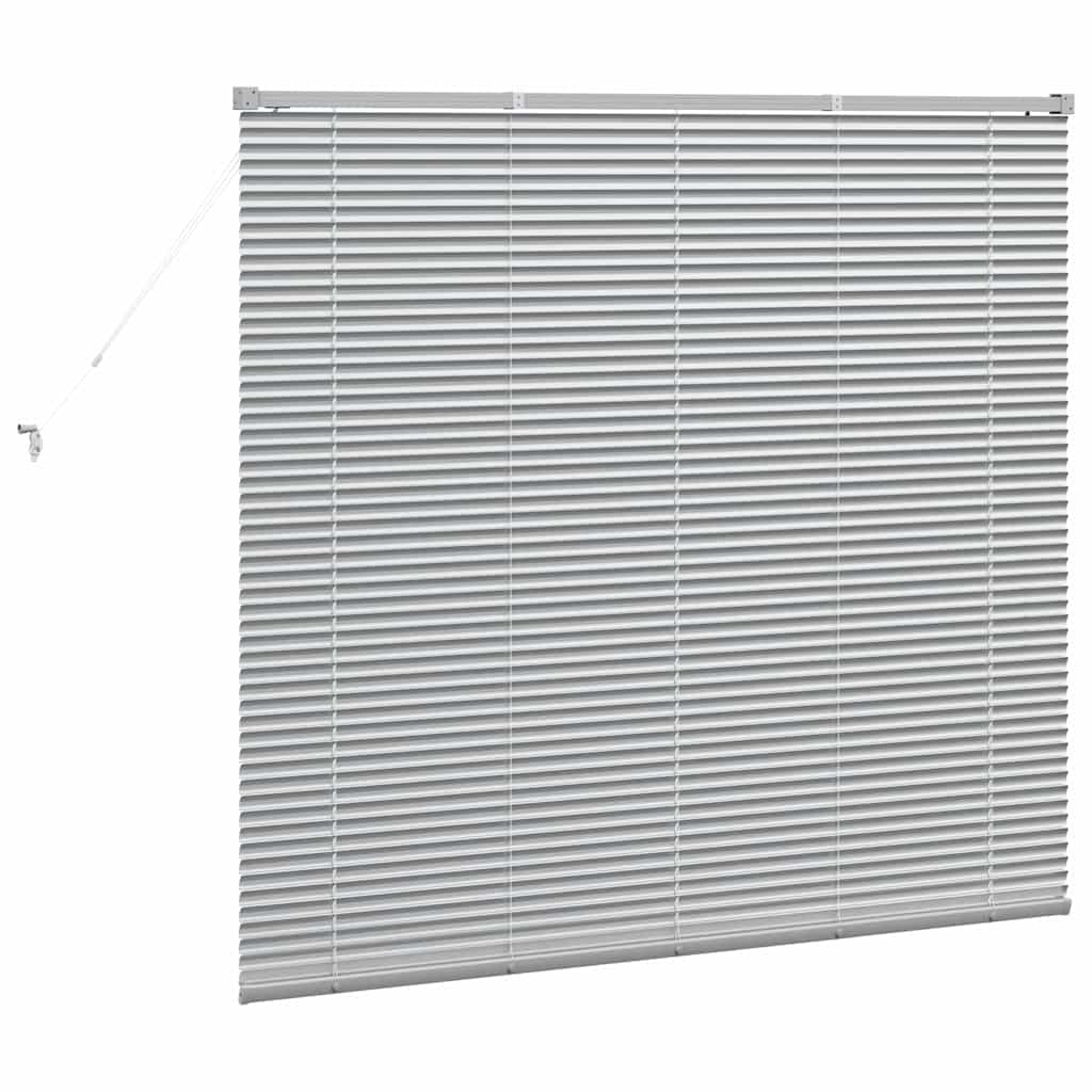 Venecijanski zastore Srebrno 130 x 145 cm Aluminij