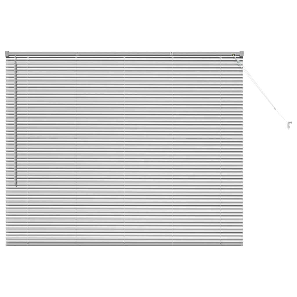 Venecijanski zastore Srebrno 130 x 160 cm Aluminij