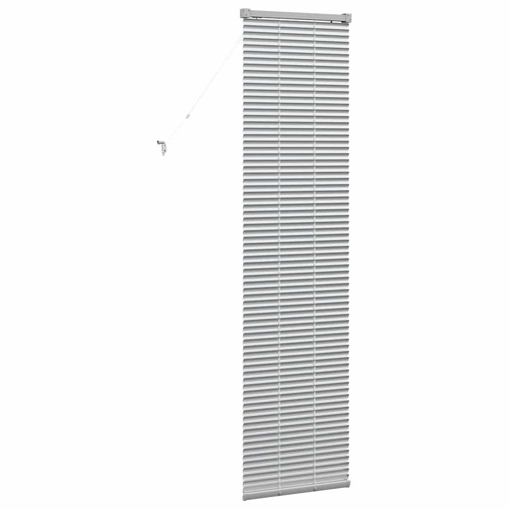 Venecijanski zastore Srebrno 175 x 40 cm Aluminij