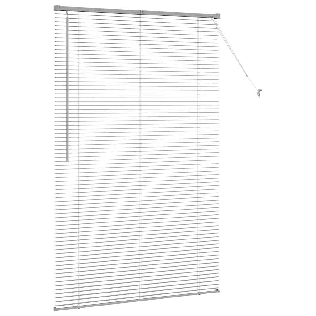 Venecijanski zastore Srebrno 175 x 115 cm Aluminij