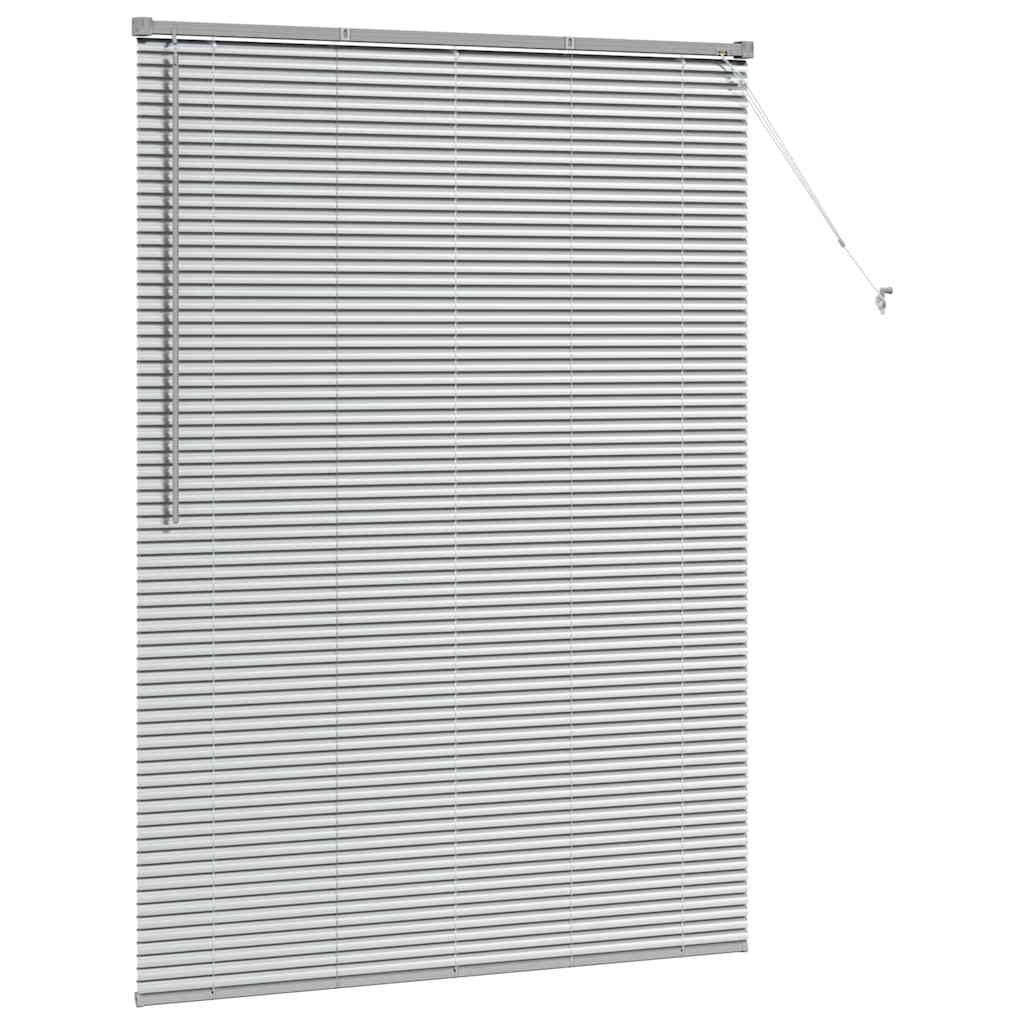 Venecijanski zastore Srebrno 175 x 135 cm Aluminij