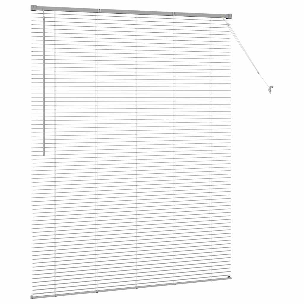 Venecijanski zastore Srebrno 175 x 140 cm Aluminij