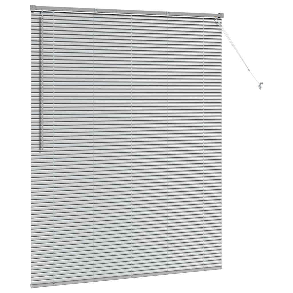 Venecijanski zastore Srebrno 175 x 145 cm Aluminij