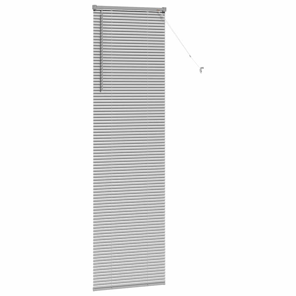 Venecijanski zastore Srebrno 220 x 60 cm Aluminij