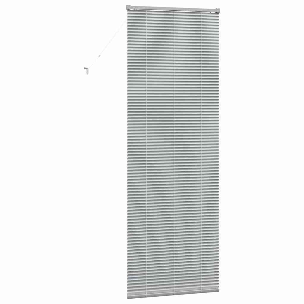 Venecijanski zastore Srebrno 220 x 80 cm Aluminij