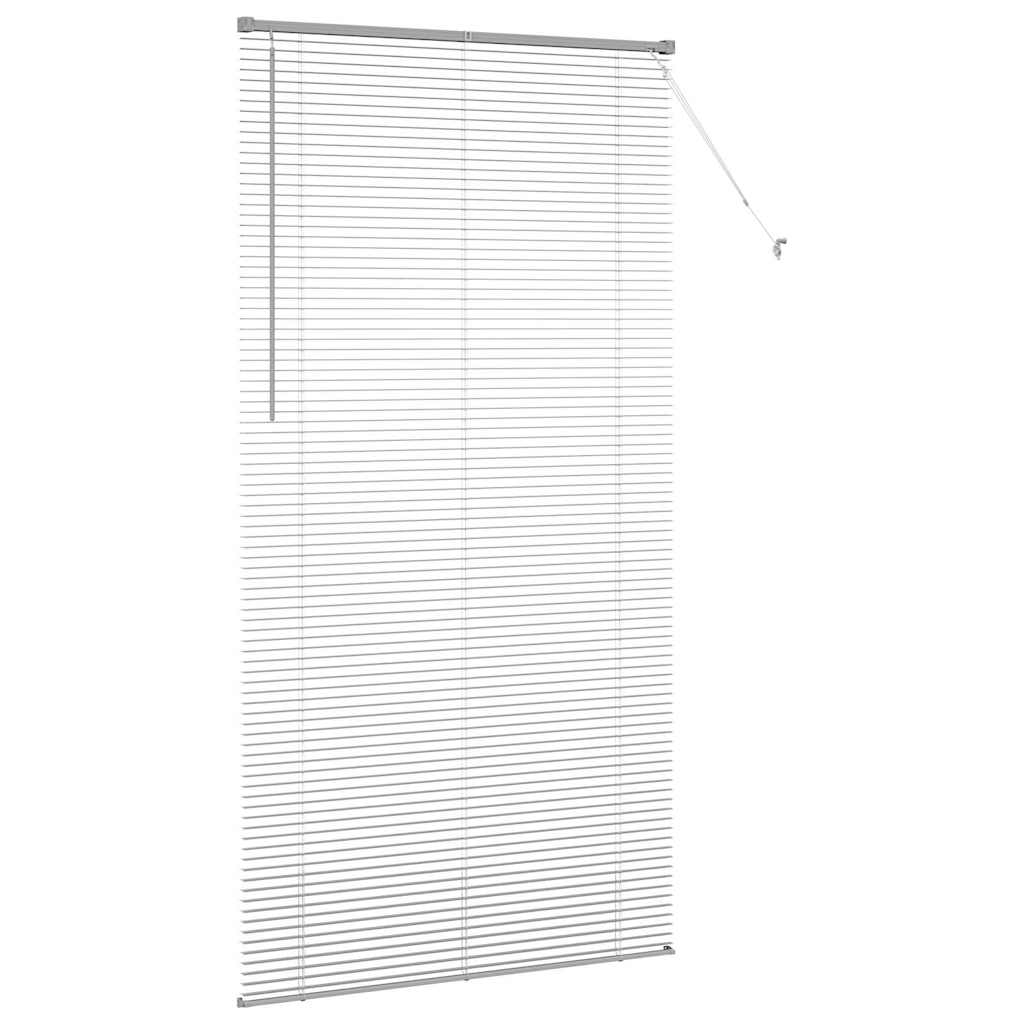 Venecijanski zastore Srebrno 220 x 110 cm Aluminij