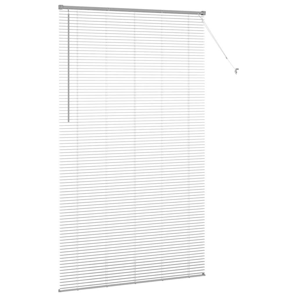 Venecijanski zastore Srebrno 220 x 135 cm Aluminij