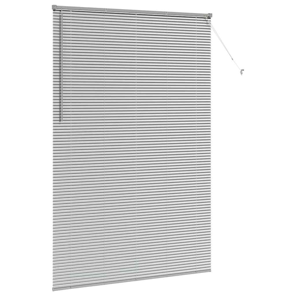 Venecijanski zastore Srebrno 220 x 145 cm Aluminij