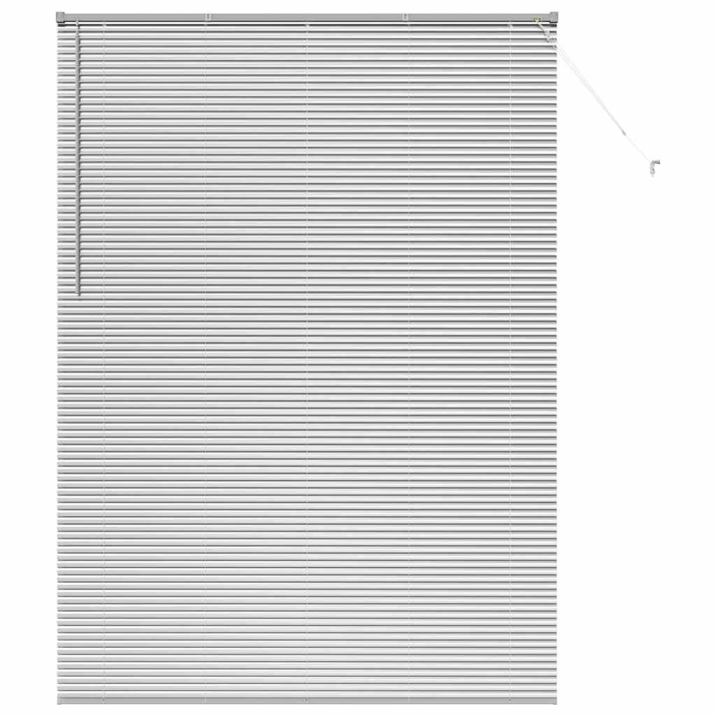 Venecijanski zastore Srebrno 220 x 155 cm Aluminij