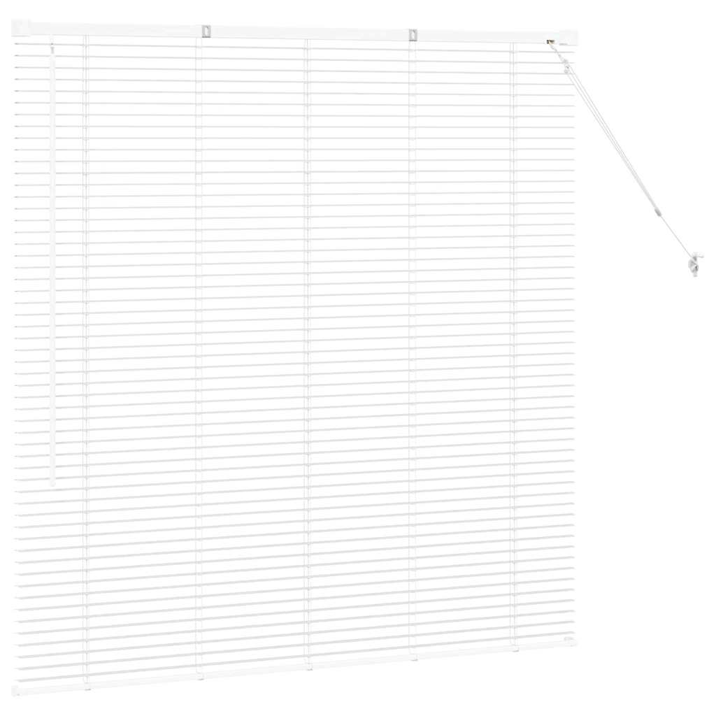 Venecijanski zastore Bijelo 130 x 130 cm Aluminij