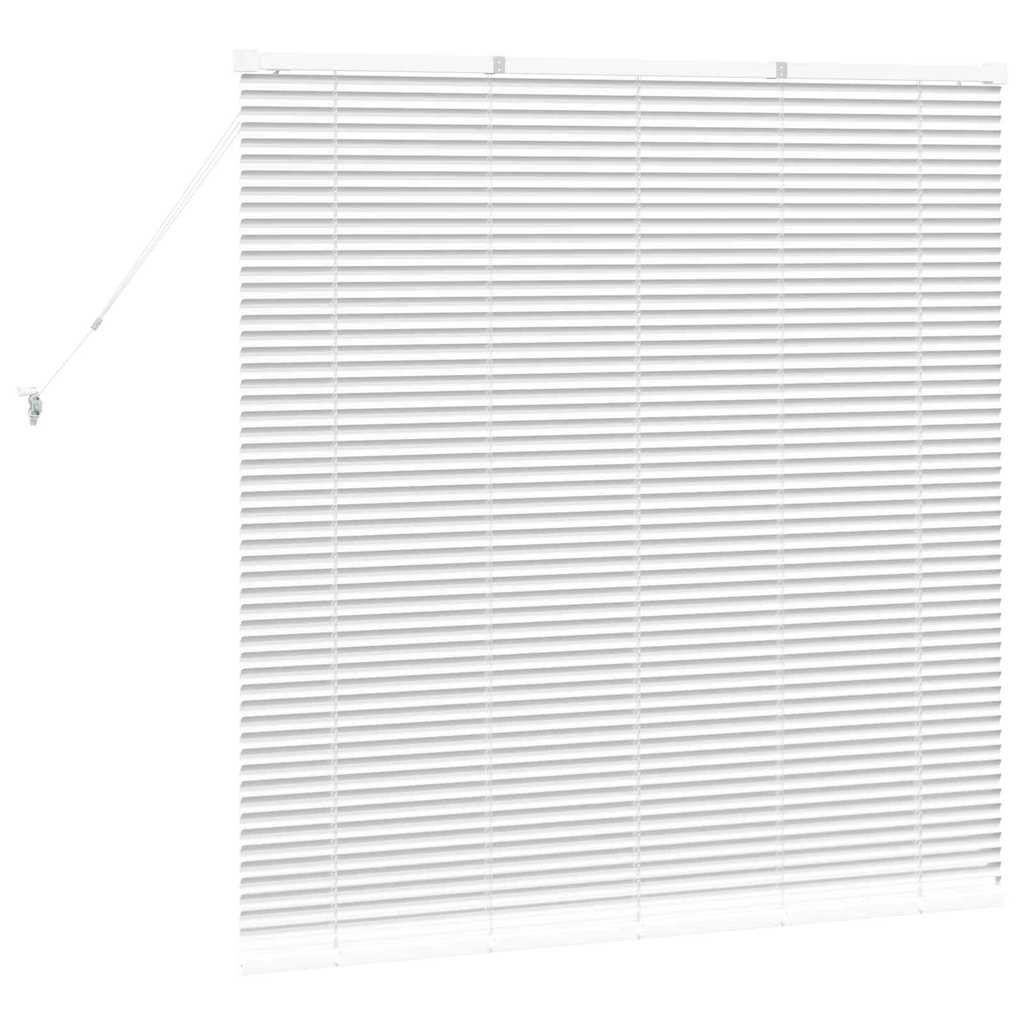 Venecijanski zastore Bijelo 130 x 130 cm Aluminij