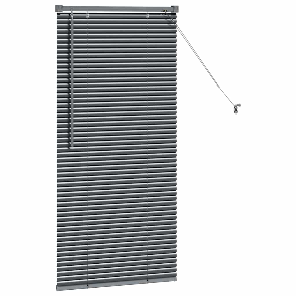 Venecijanski zastore Tamno siva 130 x 65 cm Aluminij