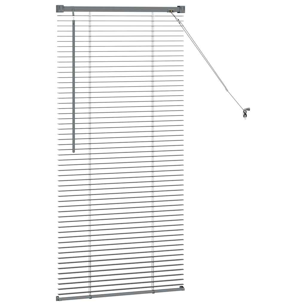 Venecijanski zastore Tamno siva 130 x 65 cm Aluminij