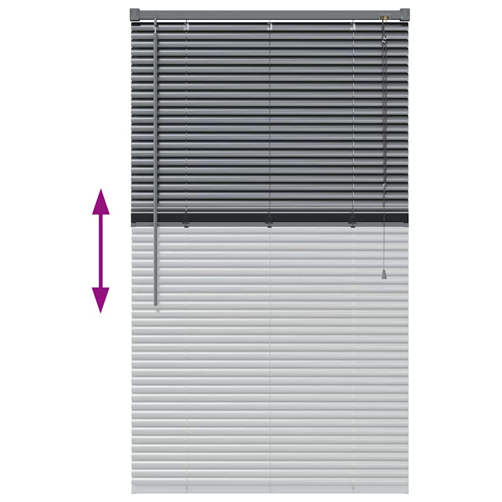 Venecijanski zastore Tamno siva 130 x 70 cm Aluminij