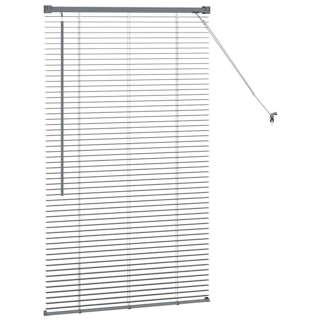 Venecijanski zastore Tamno siva 130 x 75 cm Aluminij