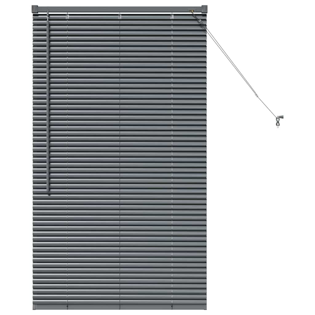 Venecijanski zastore Tamno siva 130 x 75 cm Aluminij
