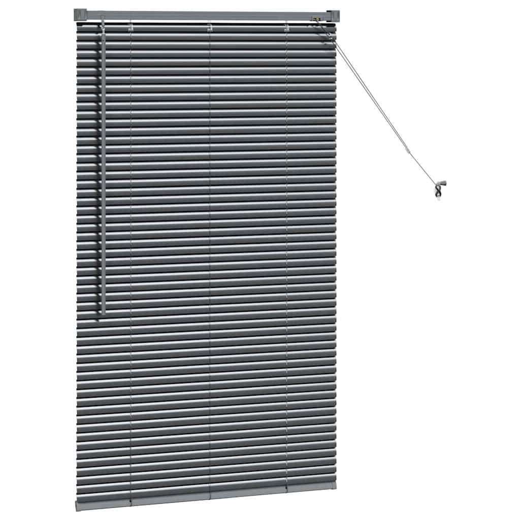 Venecijanski zastore Tamno siva 130 x 80 cm Aluminij