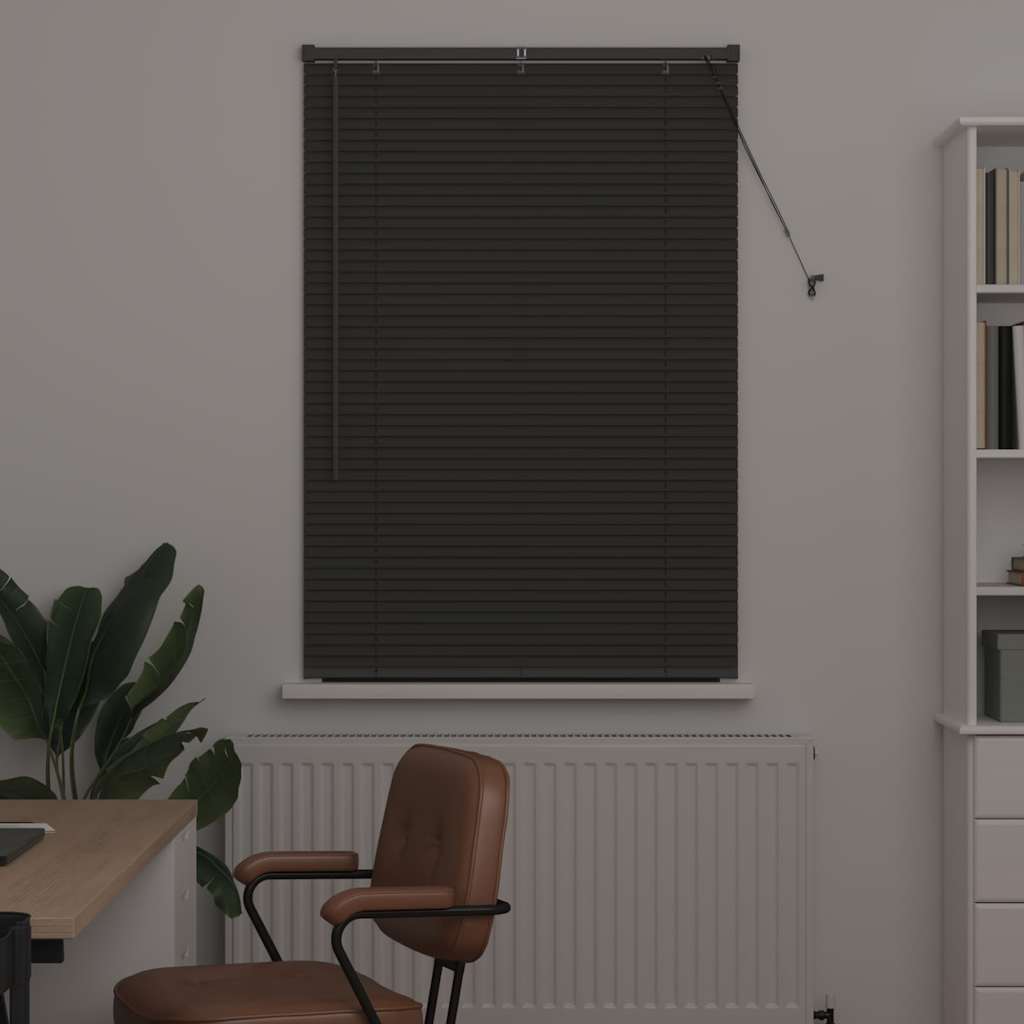 Venecijanski zastore Tamno siva 130 x 85 cm Aluminij
