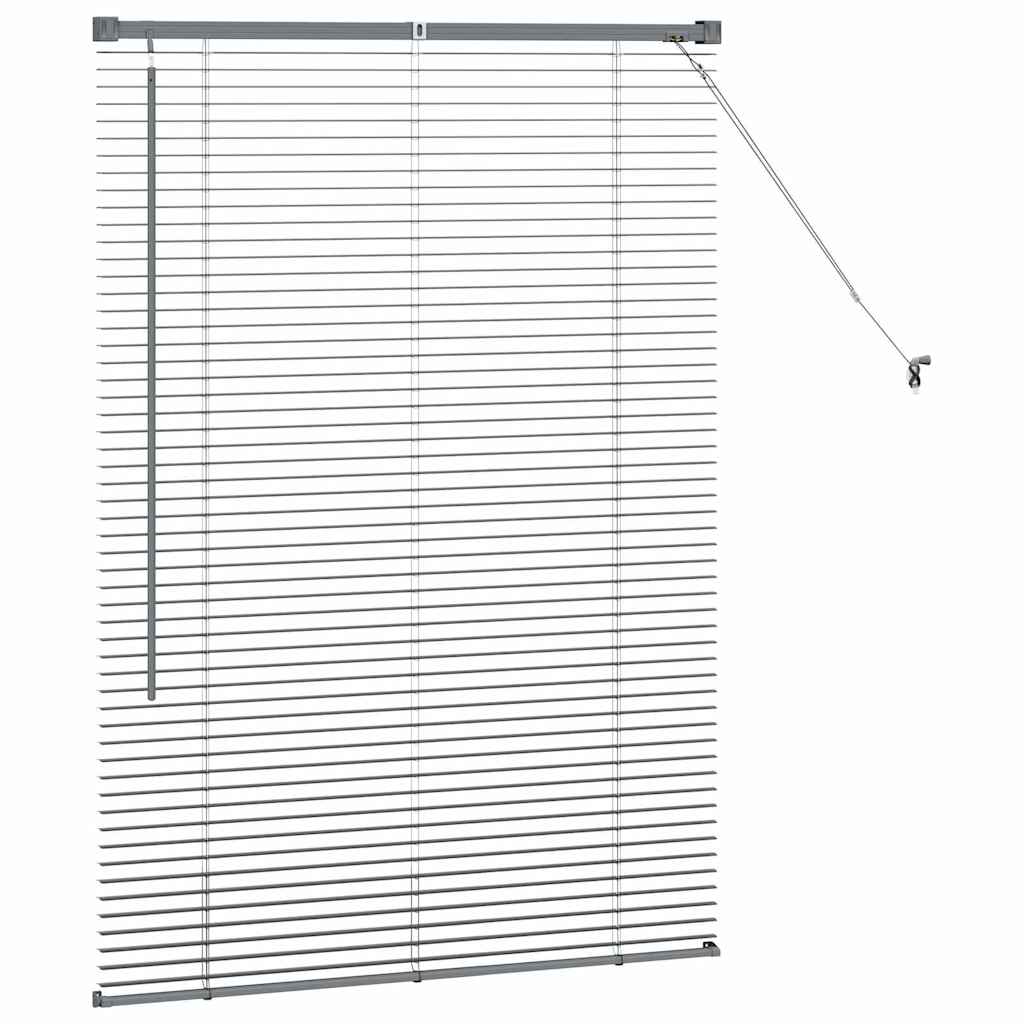 Venecijanski zastore Tamno siva 130 x 85 cm Aluminij